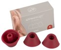 Womanizer Heads Duo S Bordeaux - Zestaw 3 silikonowych nakładek S