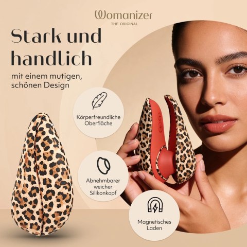 Womanizer Liberty 2 Leopard - kompaktowy model z 8 poziomami intensywności