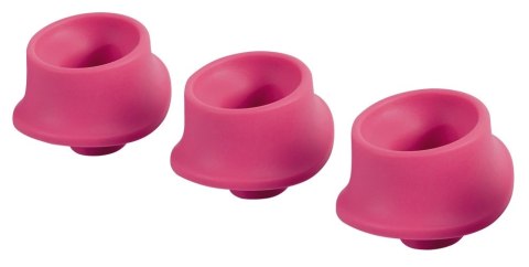 Womanizer W-Heads 3 szt. L - silikonowe nakładki wymienne Raspberry