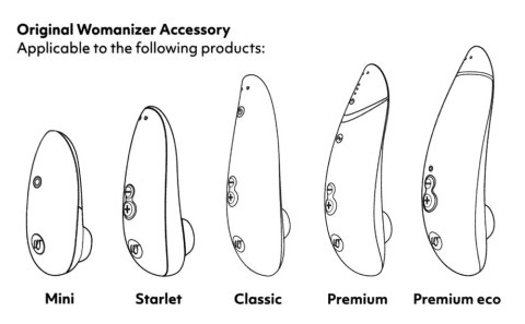 Womanizer W-Heads 3 szt. L - silikonowe nakładki wymienne Raspberry