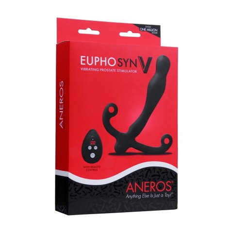 Aneros Eupho Syn V Czarny - Model wibrujący z pilotem, silikon