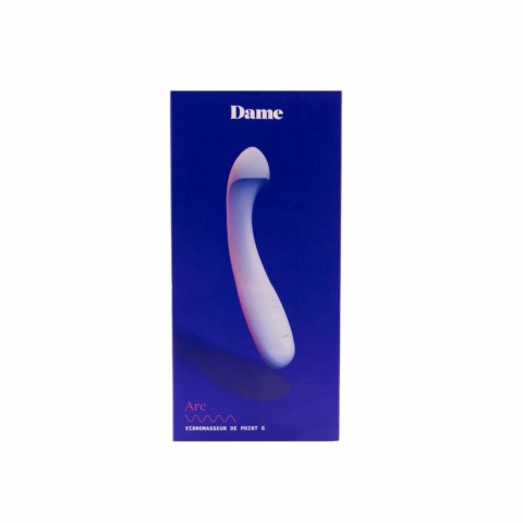 Dame Arc Ice - silikonowy model intymny, zakrzywiona końcowka, 5 trybow