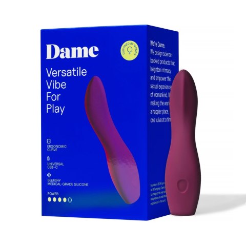 Dame Dip 2.0 - wielofunkcyjny model intymny USB-C, wyższy korpus