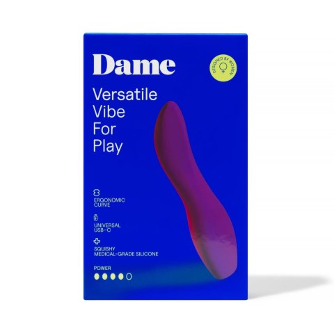 Dame Dip 2.0 - wielofunkcyjny model intymny USB-C, wyższy korpus