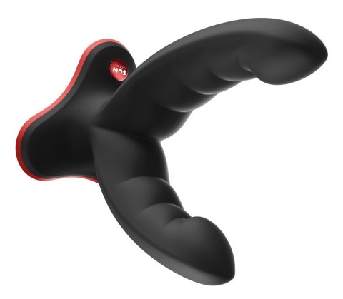 Fun Factory Ryde Black - Elastyczny model podwojny z przyssawką 12,3/10 cm