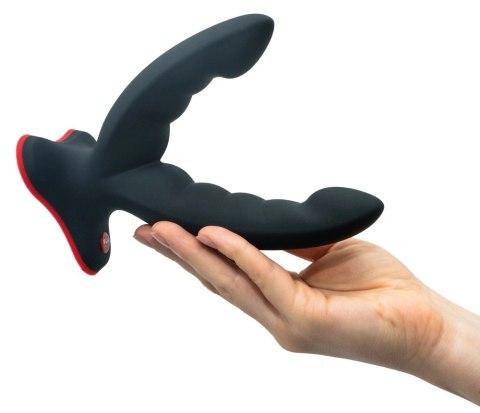 Fun Factory Ryde Black - Elastyczny model podwojny z przyssawką 12,3/10 cm