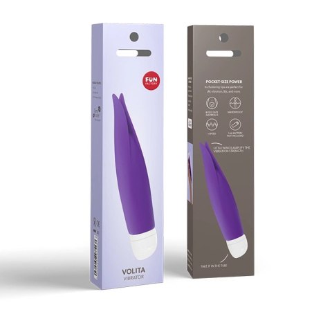 Fun Factory Volita Violet - Mini urządzenie wibrujące silikonowe 16 cm