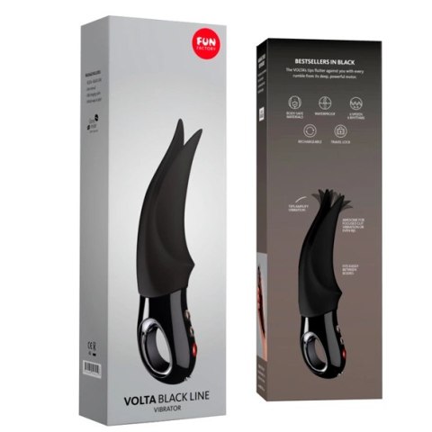Fun Factory Volta G5 Black - silikonowy model z elastycznymi końcowkami