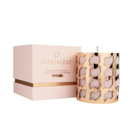 HighOnLove Świeca do masażu Rosebuds 250ml naturalny olejek konopny