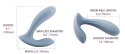 Svakom Erica - niebieska maszyna intymna do noszenia, Bluetooth, 11 trybow