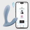 Svakom Erica - niebieska maszyna intymna do noszenia, Bluetooth, 11 trybow