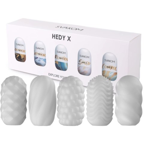 Svakom Hedy X Zestaw 5 Rękawow Intymnych Mix Tekstur Uniwersalny