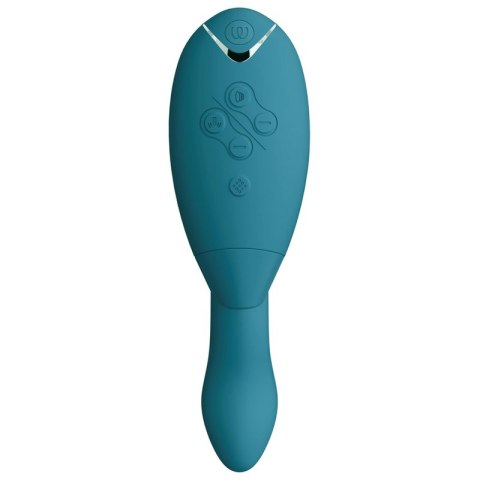 Womanizer Duo 2 Niebieski Benzyna - Podwojny stymulator z technologią powietrzną