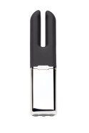 Crave Duet Black - dwugłowicowy stymulator wibracyjny USB, 11,6 cm