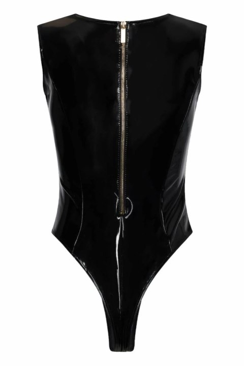 GUILTY PLEASURE GOLDEN HOUR BODY BLACK XL - Body z Datexu z zamkiem