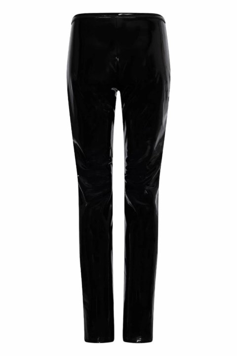 GUILTY PLEASURE Golden Glint Pants Black M - spodnie Datex z zamkiem