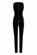 GUILTY PLEASURE Lusty Lines Catsuit Black M - Datex, złoty zamek