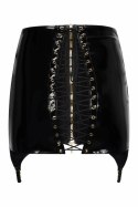 GUILTY PLEASURE Shadow Shine Skirt Black L wysoki stan Datex złoty zamek