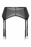 GUILTY PLEASURE Shimmering Suspender Belt S/M wysoki stan, połyskujący