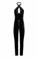 GUILTY PLEASURE Soft Blaze Catsuit Black XL - Datex, Zamek Złoty, Bez Rękawow
