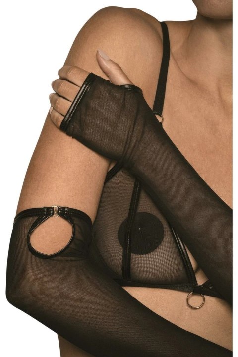 GUILTY PLEASURE Soft Serve Sleeves L/XL - siateczkowe rękawy bez palcow