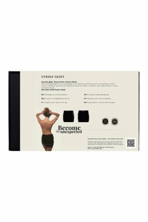 GUILTY PLEASURE Strike Skirt Black L - mini spodnica z Datexu