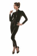 GUILTY PLEASURE Total Eclipse Catsuit Black S - kombinezon Datex z zamkiem