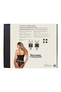 Guilty Pleasure Contour Corset Body L/XL - model z siateczką i złotymi detalami