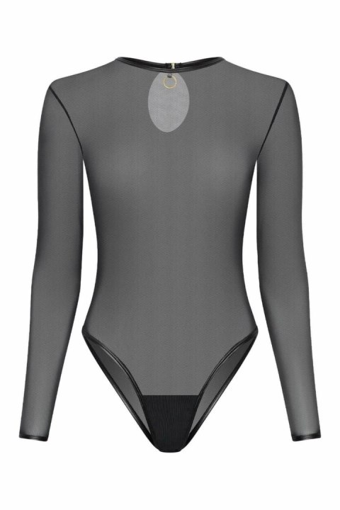 Guilty Pleasure Lingering Longsleeve Body S/M - transparentny, elastyczny