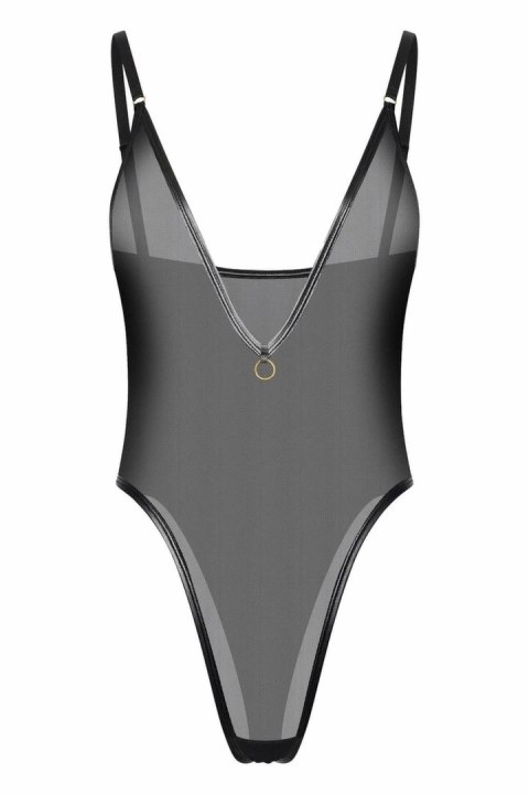 Guilty Pleasure Lucent Low Cut Body S/M siateczkowy czarny