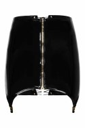 Guilty Pleasure Shadow Shine Skirt Black & Gold, wysoki stan, M