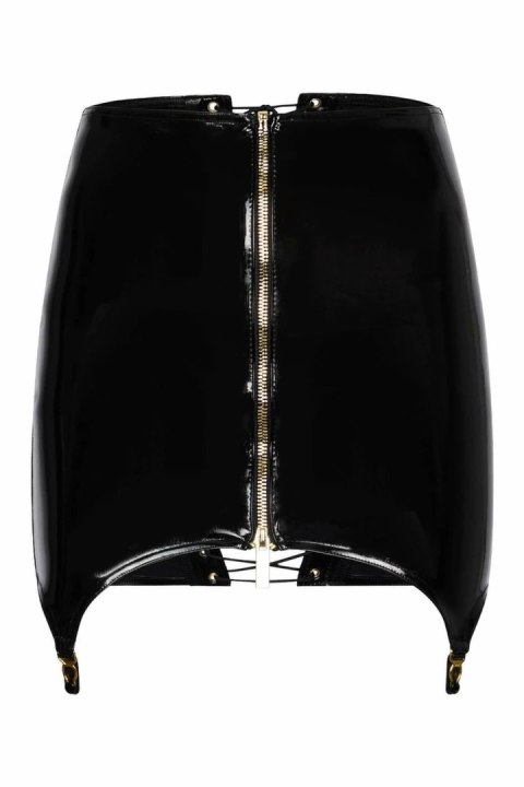 Guilty Pleasure Shadow Shine Skirt Black & Gold, wysoki stan, M