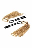 Guilty Pleasure Tassel Tease Clamps złote klamry z łańcuszkami