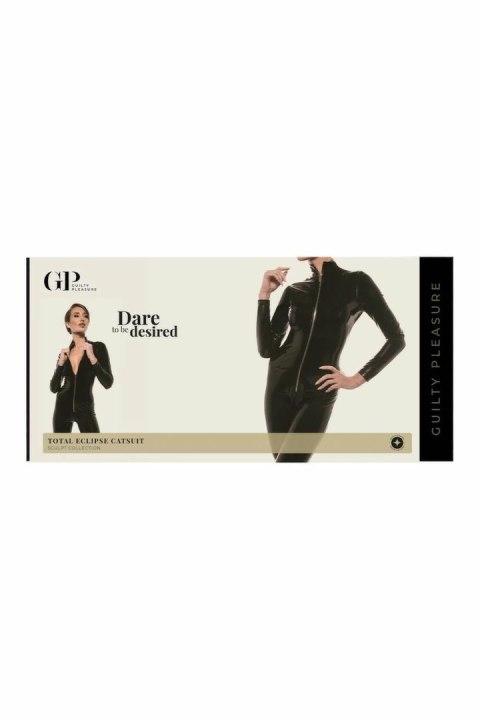 Guilty Pleasure Total Eclipse Catsuit Black XL - kombinezon Datex z zamkiem