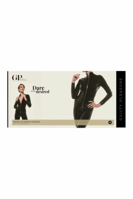 Guilty Pleasure Total Eclipse Catsuit Black M - kombinezon Datex z zamkiem