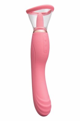 Le Wand Lick 3-1 Double Ended Vibe z funkcją języka, silikon, IPX6