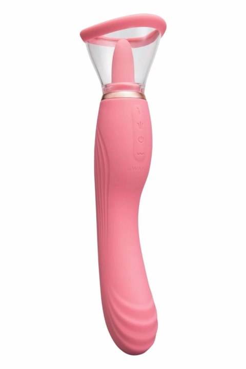 Le Wand Lick 3-1 Double Ended Vibe z funkcją języka, silikon, IPX6