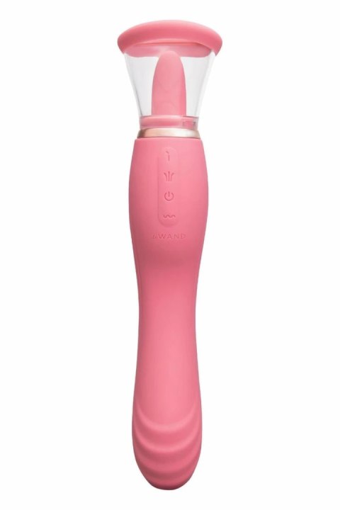 Le Wand Lick 3-1 Double Ended Vibe z funkcją języka, silikon, IPX6