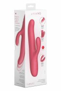 Le Wand Thrust Thrusting Rabbit Vibrator - podwojna stymulacja, IPX7, rożowy