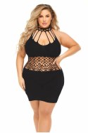 RICH B PHASE DRESS BLACK, QS - Sukienka z głębokim dekoltem i odkrytymi plecami