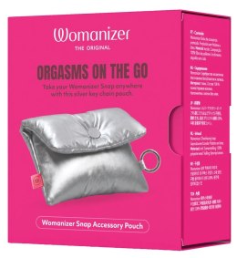 Womanizer Snap Pouch Silver - etui podrożne, srebrne, 11,5x9,5 cm