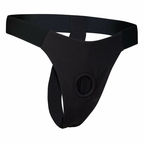 BOLD. IVY Strap-On Thong M czarny z silikonowym elementem 15,5 cm