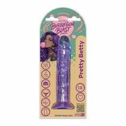 Bubblegum Blast Pretty Betty Purple 16 cm - model z przyssawką TPE