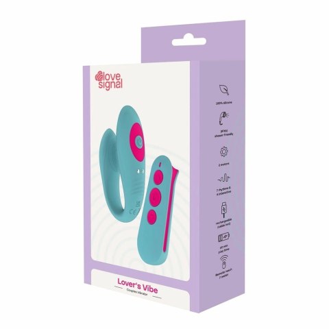 Dreamtoys LOVE SIGNAL LOVER'S VIBE - wibrator dla par, pilot, IPX6