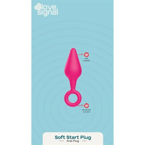 Dreamtoys LOVE SIGNAL SOFT START PLUG silikonowy korek analny 9 cm IPX8