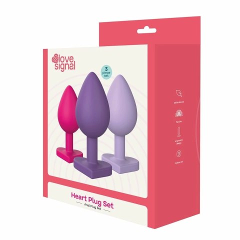 Dreamtoys LOVE SIGNAL TRIPLE HEART SET silikonowy zestaw 3 rozmiary