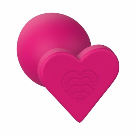 Dreamtoys Love Signal Heart Plug Small silikonowy, wodoodporny, rożowy