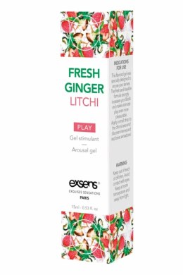 EXSENS Arousal Gel Fresh Ginger Litchi 15ml - żel intymny chłodzący