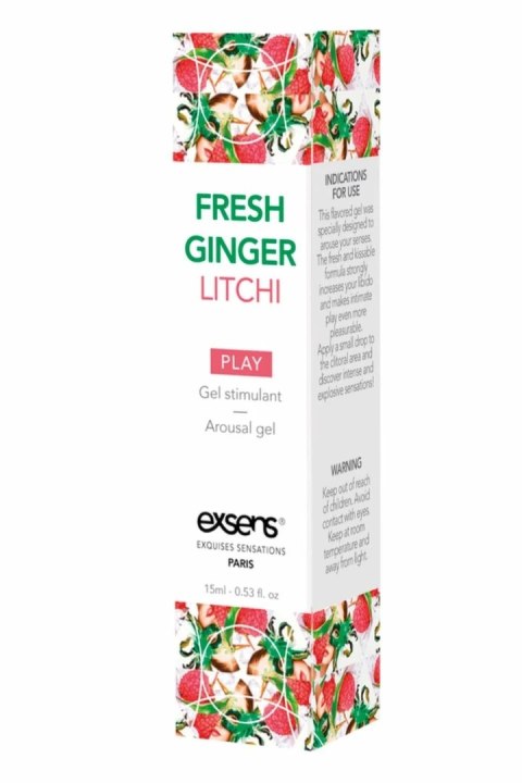 EXSENS Arousal Gel Fresh Ginger Litchi 15ml - żel intymny chłodzący