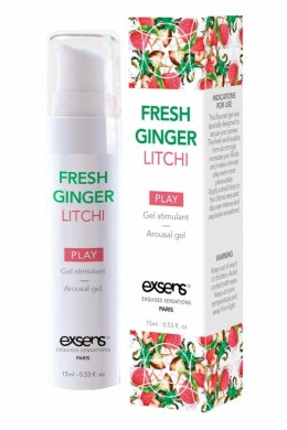 EXSENS Arousal Gel Fresh Ginger Litchi 15ml - żel intymny chłodzący